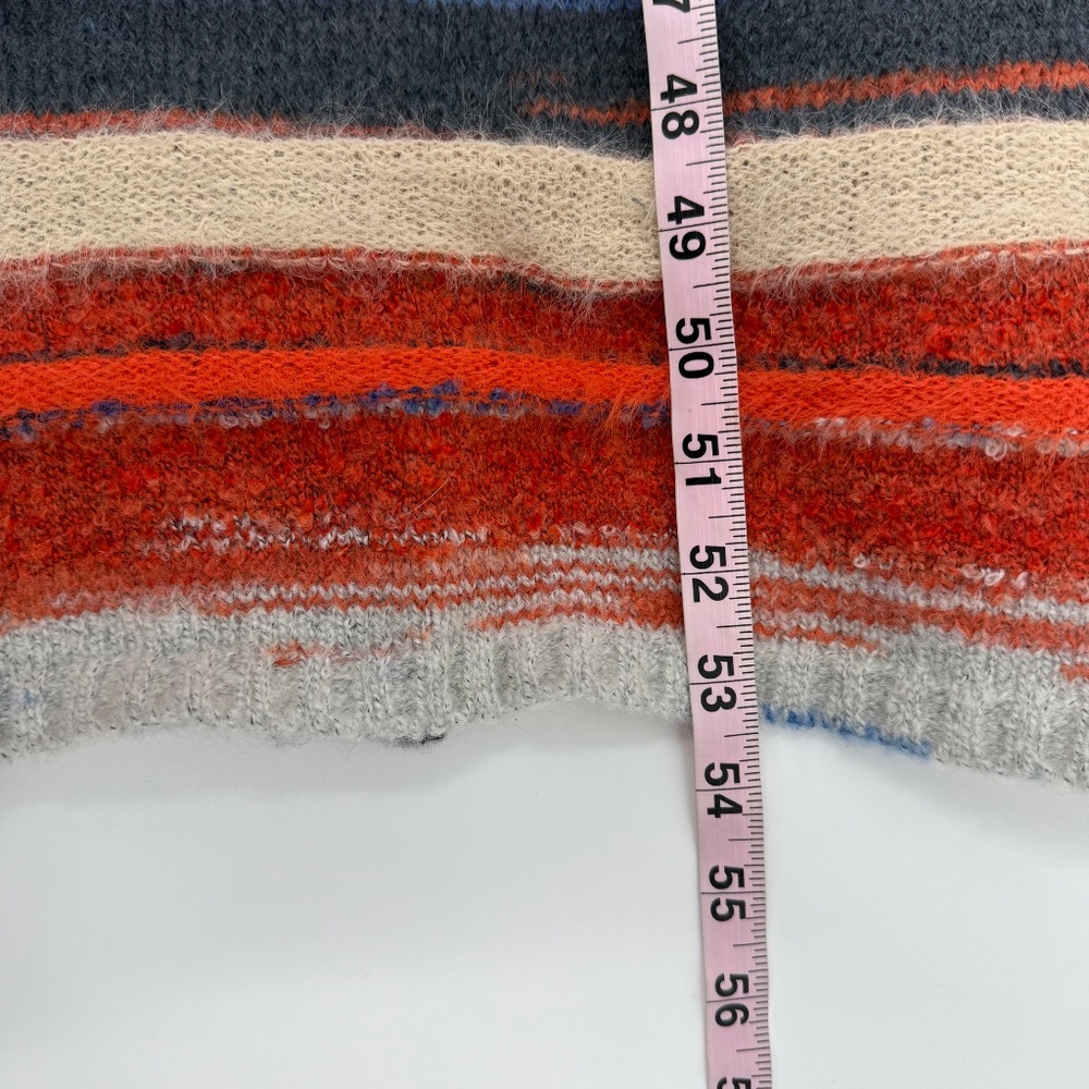 Fashion Nova Dress Women Large NEW Fave Sweater Maxi Orange Combo Long Sleeve - Picture 14 of 15